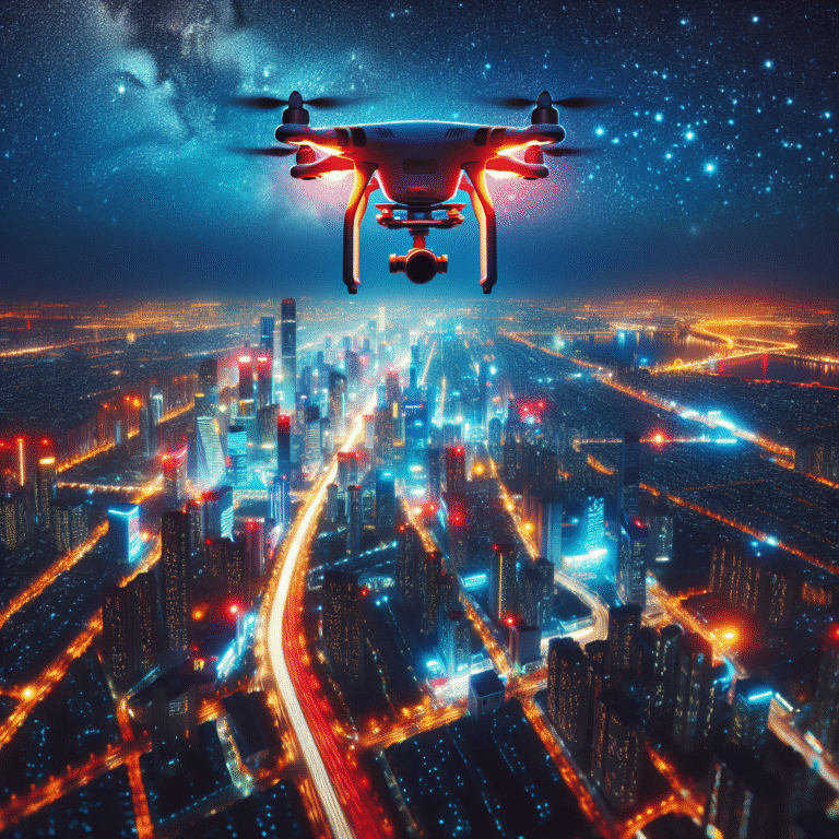 Inspiração para fotos noturnas com drone