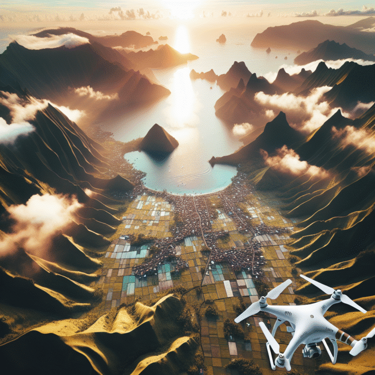 Fotografias de drone com perspectiva única