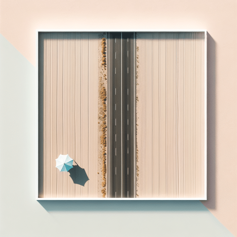 Ideias para fotos aéreas minimalistas