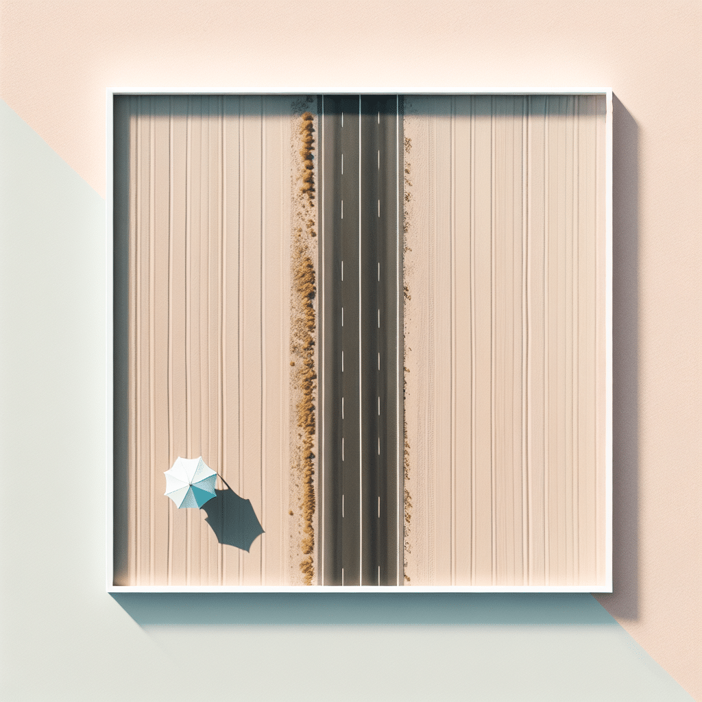 Ideias para fotos aéreas minimalistas