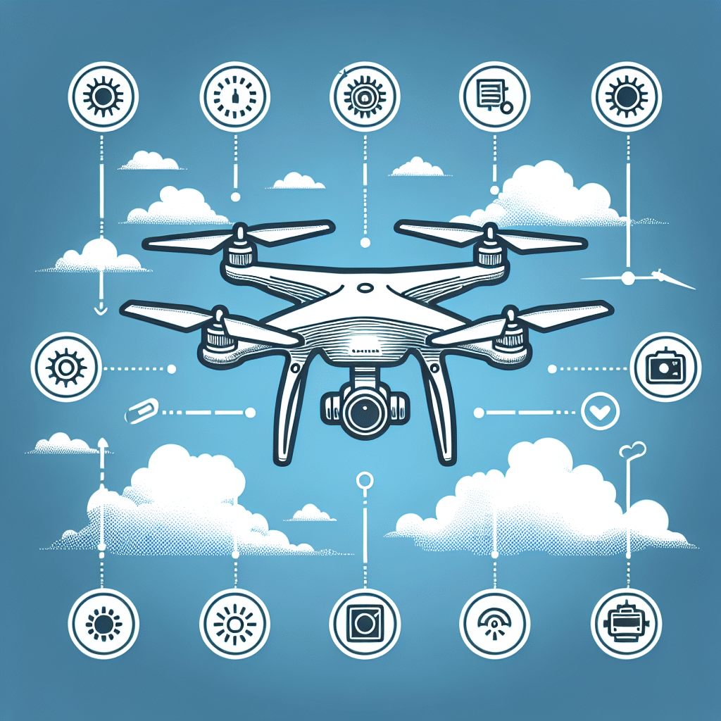 Como configurar câmera de drone para fotos